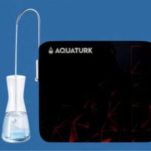 الفلتر التركي أكوا جلاس 6 مراحل غير قابل للصدأ بواجة زجاجية أنيقة