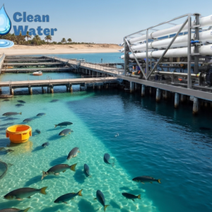 محطة تحلية مياه لمزارع الأسماك