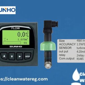 جهاز SUNHO للتحكم في معدل السريان وحساس قياس معدل السريان – الحل الاحترافي لمراقبة جودة المياه بدقة عالية