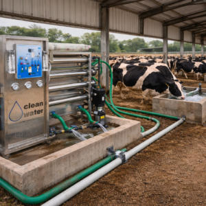 محطة تحلية مياه لمزارع الأبقار والمواشي والخرفان