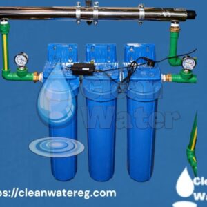 فلتر مياه عمومي  3 مراحل مزود بمرحلة UV صناعة ألماني