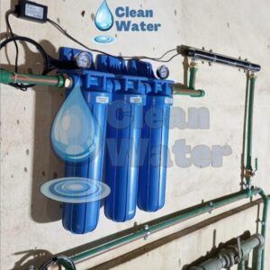 فلتر جامبو عمومي 20 بوصة أوروبي مع وحدة UV للتعقيم.