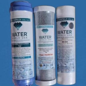 طقم شمع ووتر وورلد (Water World USA) - المراحل الثلاث الأولى (أولى وتانية وثالثة) الحماية القصوى والأساسية لجميع الفلاتر المنزلية